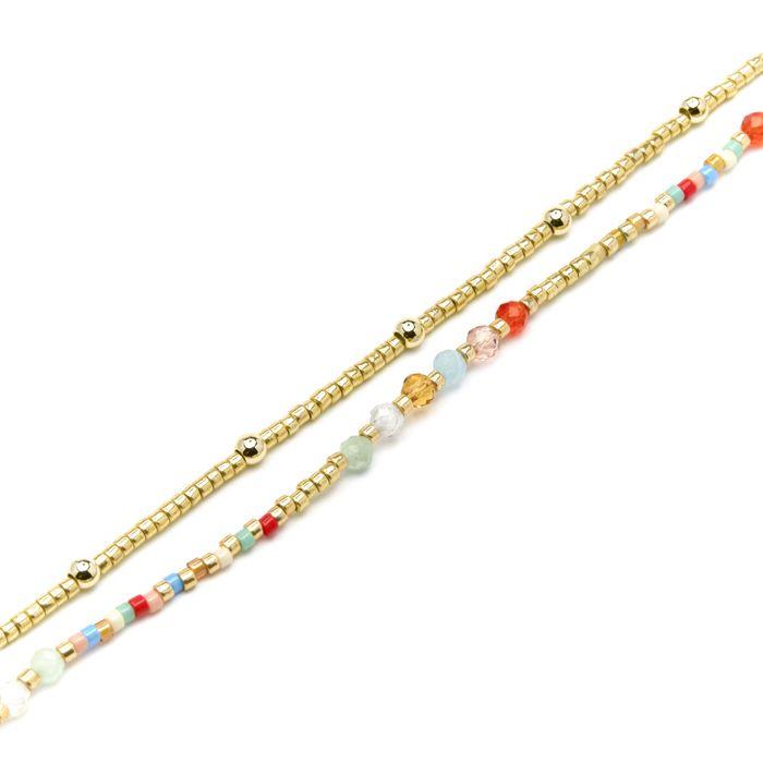 Bracelet - LUXENTER - Guth - Argent 925 - Or Jaune 18k - Cristal Multicolore