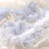 Blue Lace Bow Waist Mesh Briefs for Women - 620 Series