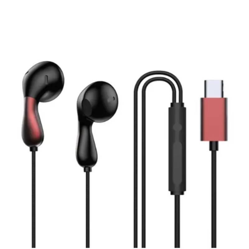 Наушники Typec Внутриканальные Игровые Проводные Гарнитура Микрофон Красный Зеленый Киберспорт Звук