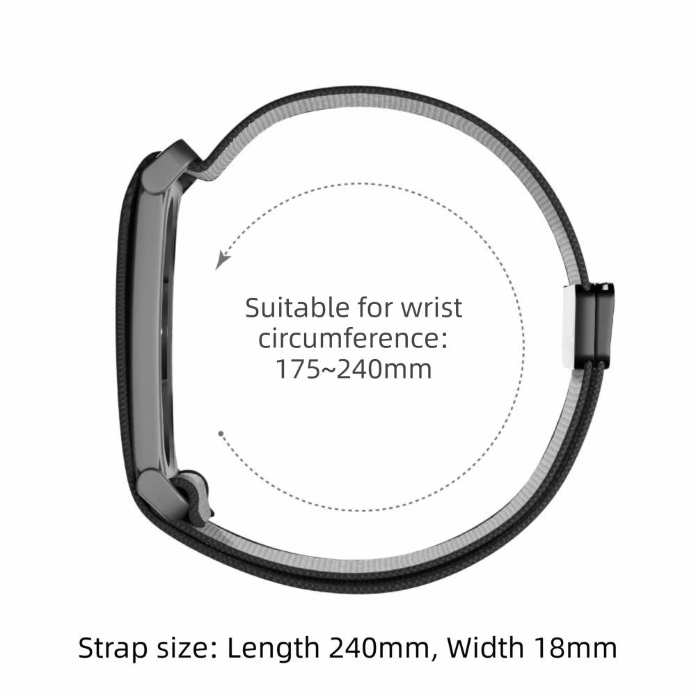 Magnetic Sport Band Replacement Wristband Nylon Loop Strap for Google Fitbit Air Fitness Tracker