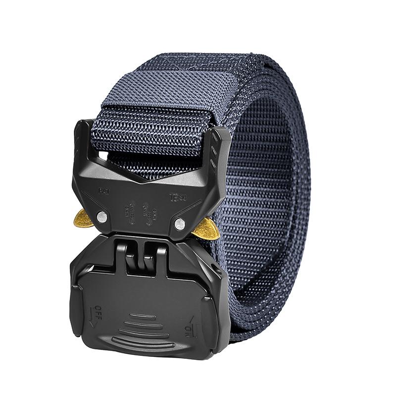 Новый мужской нейлоновый ремень с тактической пряжкой, повседневная рабочая одежда, быстросъемные уличные ремни, универсальная спортивная одежда, брючный ремень Tide