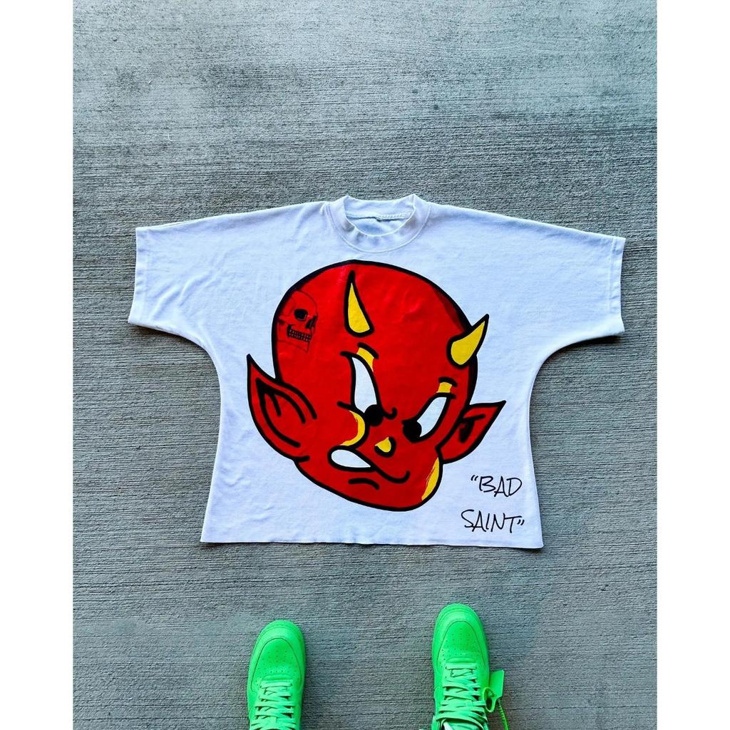 RogueWave Harajuku Graphic Print Oversized T Shirt Goth Casual Cotton Short Sleeve Tops