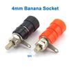 JS-910B Connector Banana Plug Red Black Power Banana Socket Binding Post Mount Plug Jack Amplifier Terminal Connector