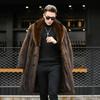 Mink Coat Men's Whole Mink Autumn and Winter New Thickened Coat