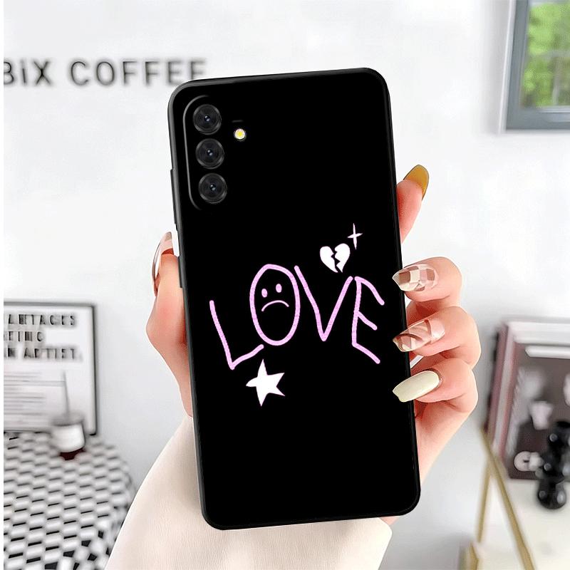 Мягкий чехол для телефона Lil Peep Hellboy Love для Samsung A17 A37 A57 A16 A26 A36 A56 A15 A25 A35 A55 A14 A24 A34 A54 A13 A23 A33 A53 A5
