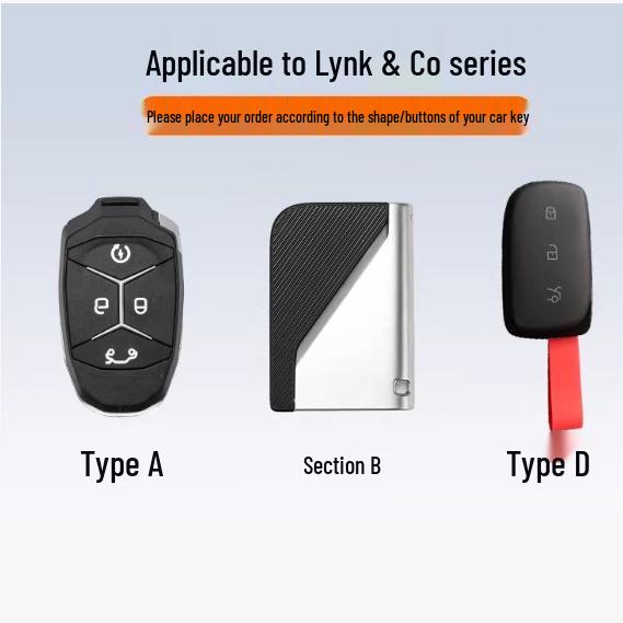 Чехол для ключей Lynk&Co 03 для хэтчбека - Мужской прозрачный простой чехол с пряжкой