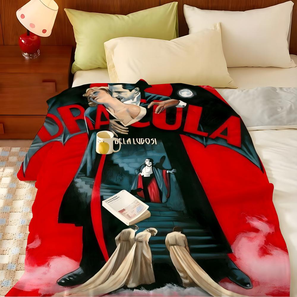Плед D-Dracula, легкий, уютный, прочный, моющийся, милый, классный