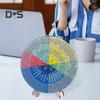 Feelings Wheel Wood Emotion Regulation Chart with Stand Mental Health Emotions Therapy Tool for Classroom Office Desk Decor