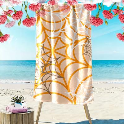 Entwined Web Patterns. Print Beach Towel, Quick Drying, Suitable for Travel, Outdoor Sports, Jogging, the Beach and Swimming, Gift