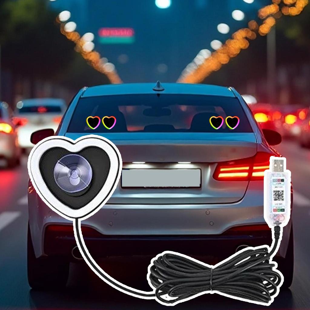 Автомобильные светодиодные огни для салона на присоске с USB-зарядкой, освещение внутри автомобиля для семьи, друзей, энтузиастов вождения, автомобильные