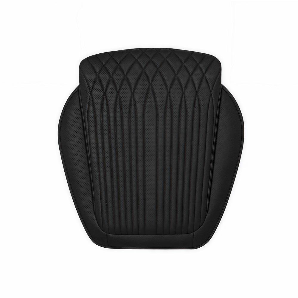Breathable Car Seat Pad Nappa Leather Four Seasons Cushion Auto Universal