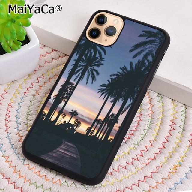 Закат пальмы Чехол для телефона Для iPhone 17 Air 16 pro max 15 14 plus 12 13 Чехол-оболочка coque