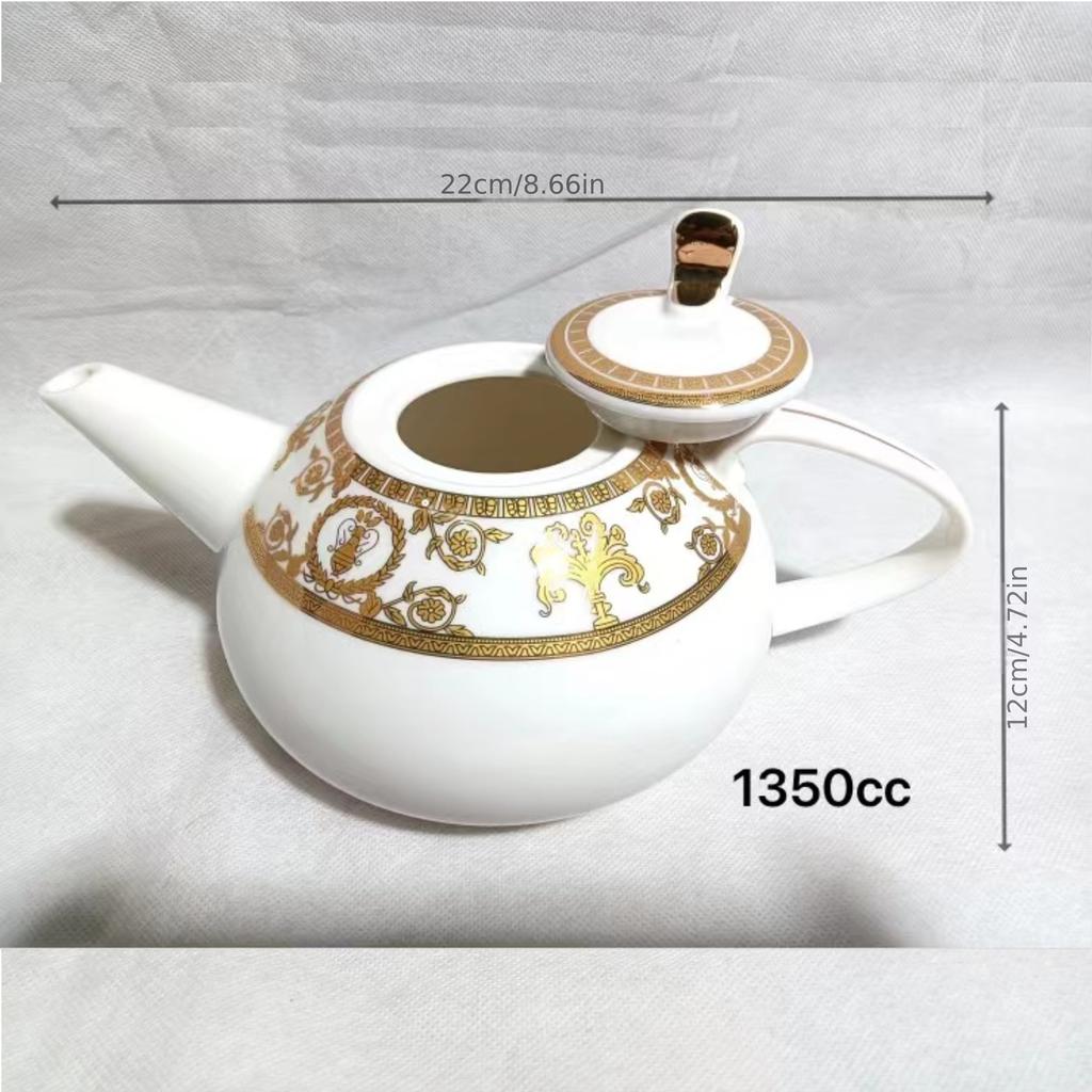 1шт. Чайник и набор чашек для чая Керамический набор чайников с 8 головками Европейский стиль Большой емкости Простой набор чашек для горячей и холодной воды Креативные простые Ins
