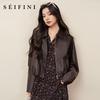 SEIFINI Женская милая крутая куртка из искусственной кожи
