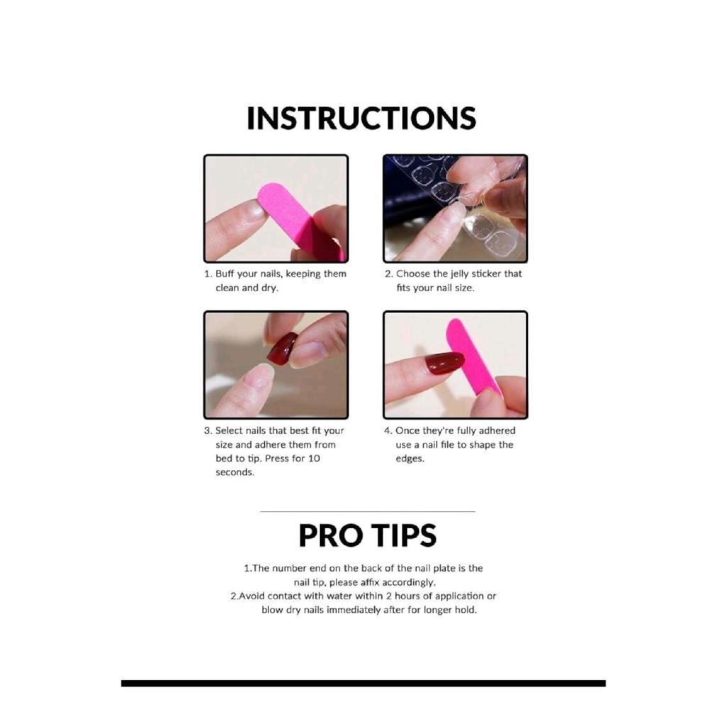 Набор из 24 накладных ногтей