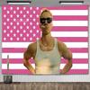 Дрю Старки Флаги Розовый США Америка Гобелен Дрю Американский Флаг Старки Гобелен Полиэстер Ткань Декор Для Дома Баннеры