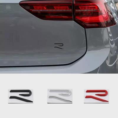 3D Металлическая Эмблема Логотипа Автомобиля R для Багажника Решетки Значок Наклейки Декали Аксессуары для V/V-V G-olf 5 6 7 8 R LINE