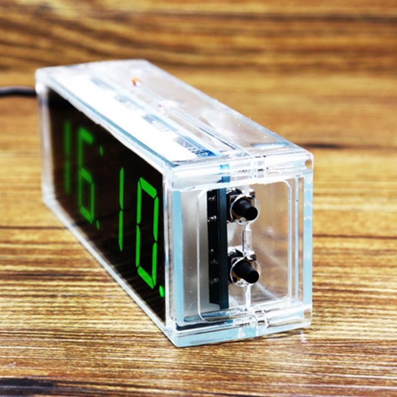 Электронный набор для сборки цифровых часов DIY Цифровая трубка Светодиодные часы Микроконтроллер Обучение пайке Будильник
