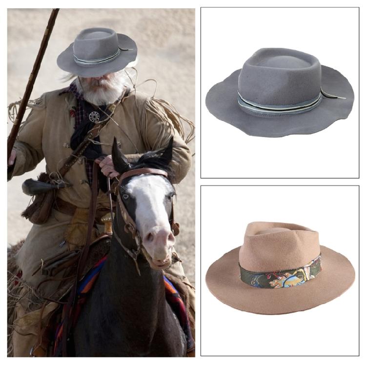 Элегантная шляпа хомбург, шляпа-котелок, костюм ранчера для мероприятий на открытом воздухе