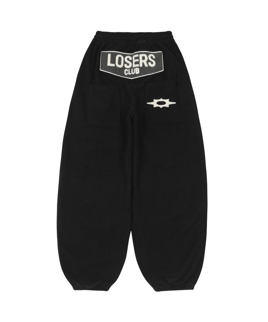 Lujeoseukeulleob Звездные Шипы Широкие Флисовые Спортивные Штаны Черные