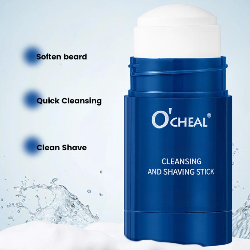 1 шт. Очищающий бритвенный стержень, мужская пена для ухода, смягчающая бороду, ручное бритье, крем для бритья, гель, удобно носить с собой, мягкая текстура, гипоаллергенный, подходит