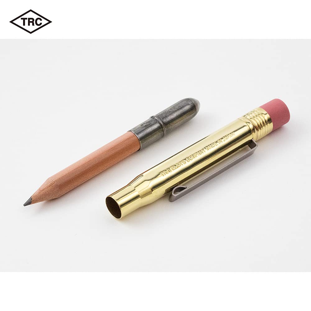 DESIGNPHIL MIDORI Travelers Company TRC Brass Pencil, Solid Brass, Limited Edition, with Card, 38075006
