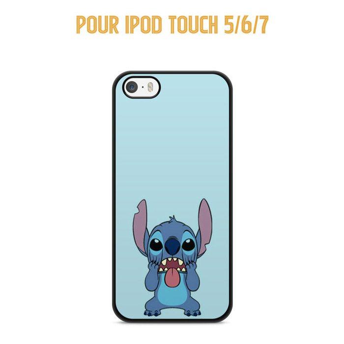 Coque de téléphone - COQUE EN FOLIE - Stitch Disney - Semi-rigide - Noir - Ipod 5 6 7