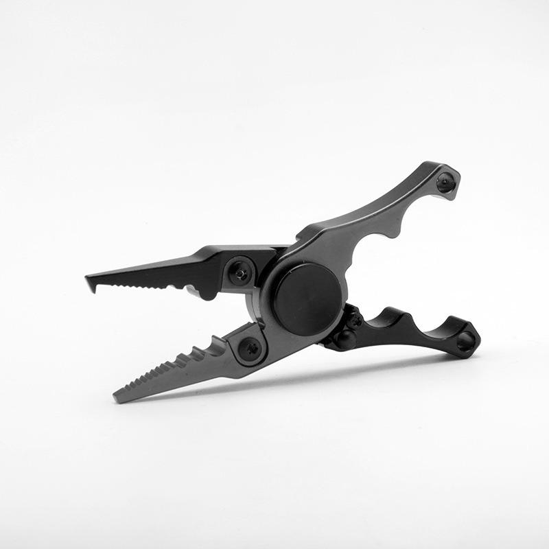 Многофункциональные рыболовные плоскогубцы, ножницы, прочная вращающаяся портативная леска, алюминиевый сплав, рыболовные плоскогубцы с привязанным крючком, аксессуар