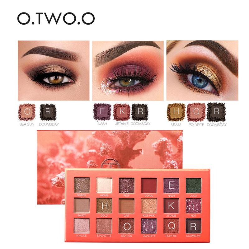 O.TWO.O Eye Shadow Matte Shimmer Pigment Powder 18 Colors