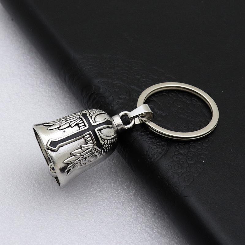 Ретро Металлический Брелок для Ключей с Подвеской-Колокольчиком - Украшение для Автомобиля и Сумки