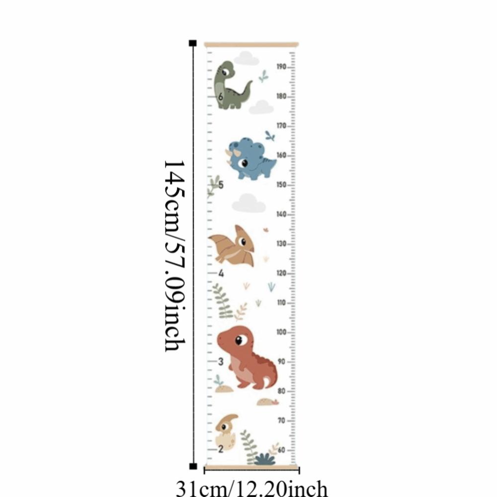 2M Height Child Growth Chart Wall Hanging Catoon Pattern Height Chart Growth Ruler Removable Height Measure Ruler