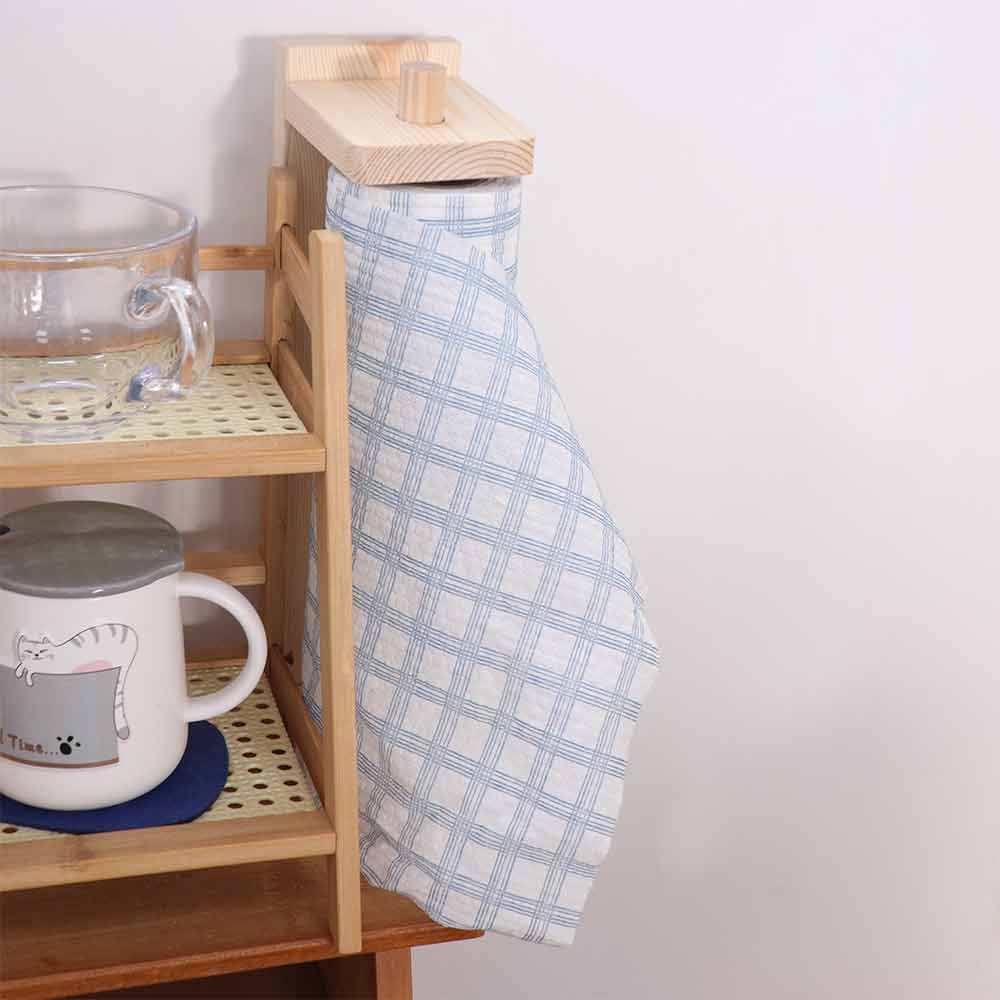 Wall Mounted Paper Towel Holder Wood Tissue Storage Holder Durable Roll Paper Hanger Home