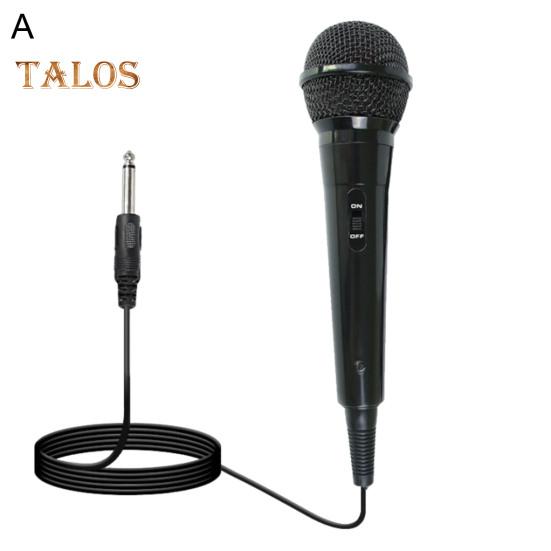 Wired Dynamic Microphone Plug-Play Universal Cardioid Dynamic Vocal Mic with Long Cable Karaoke Singing Machine Accessories