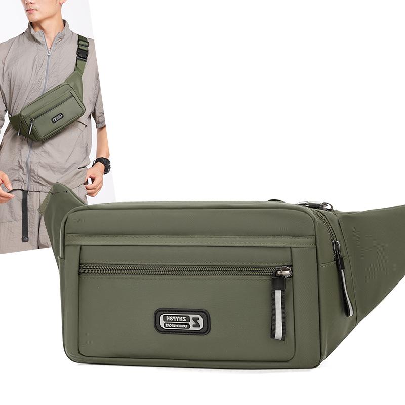 Мужская поясная сумка для активного отдыха, многофункциональная, износостойкая, водонепроницаемая, большой вместимости, нейлоновая нагрудная сумка, сумка для мобильного телефона