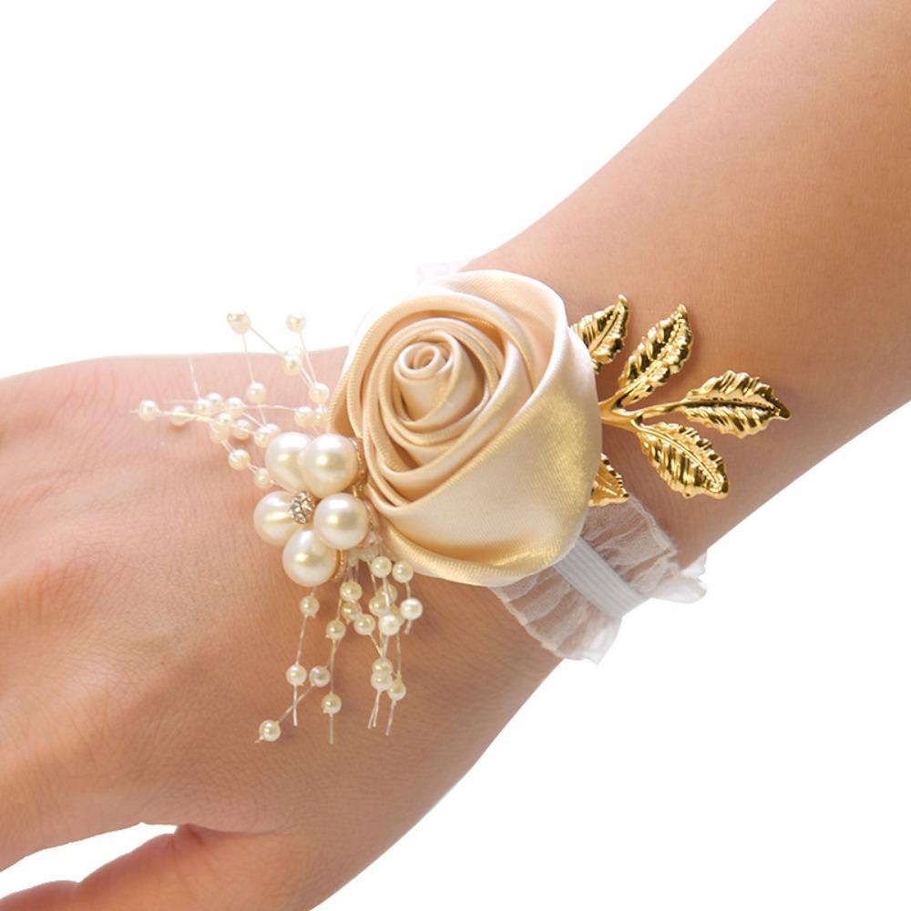 Accessories Corsage Polyester Bracelet Wrist Flowers Bridesmaid Wedding