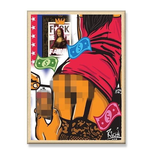 Абстрактная поп-арт сексуальный постер обнаженного искусства женская картина маслом современный бар Cuadros семейная спальня украшение стены