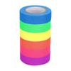 6PCS High Viscosity Fluorescent Cloth Tape Multi-Color Neon Gaffer Tape Luminous Tape  Floor Marking