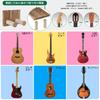 VINAEMO Guitar Hanger, Wall-Mounted Guitar Stand with Pick Holder, Easy Installation, Multi-Purpose Wooden Acoustic Guitar Stand, Fits Acoustic