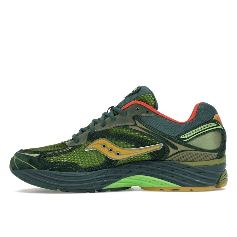 Starcow X Saucony ProGrid Omni 9 Nature Acts, Man Does Unisex Sneakers Green Orange S70869-1