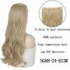 MISSQUEEN 22 Inches 5 Clip In Hair Extension Heat Resistant Fake Hairpieces Long Wavy Hairstyles Synthetic Clip In On Hair Extensions