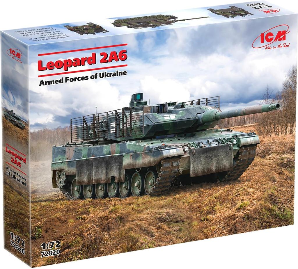 ICM Ukraine Leopard 2A6 Plastic Model 72820 1/72 (Tank)