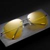 Новые желтые поляризационные солнцезащитные очки ночного видения без оправы для женщин и мужчин, ультралегкие солнцезащитные очки для рыбалки, солнцезащитные очки для вождения, индивидуальные солнцезащитные очки Uv400