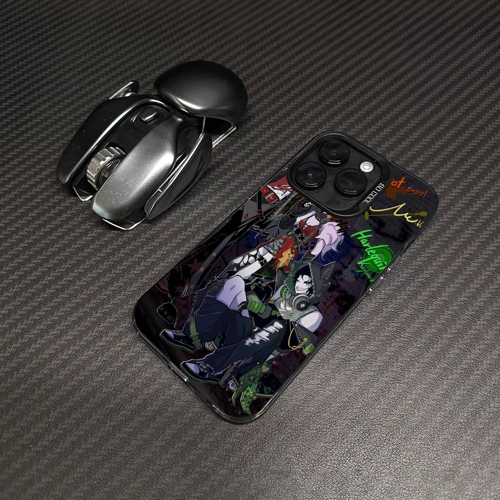 Чехол для телефона 'Цирк Уродцев Пьеро' для iPhone 17 16 15 14 13 12 11 Pro Max Черный Матовый