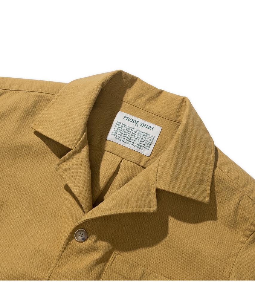 Prodeshirt Винтажная рубашка-куртка из оксфорда (горчичный)