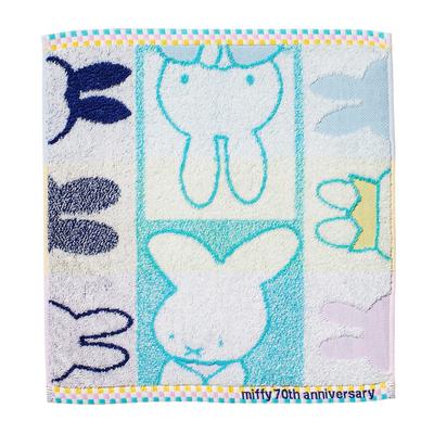 Полотенце Nishikawa Miffy к 70-летию, 34x35 см, Стираемое, 100% хлопок, Синее, XT35708631, DB5602,