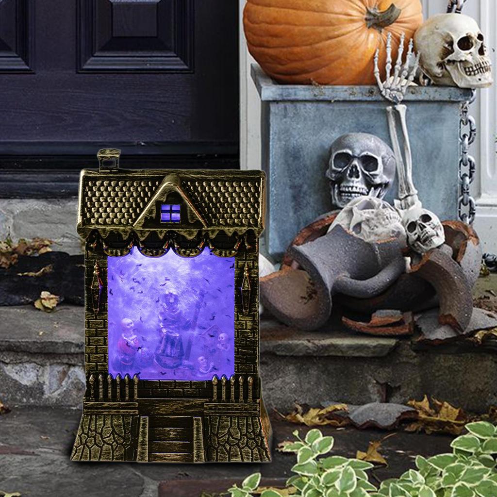 Хэллоуин Фонарь Свет Домик Форма Освещение для Крыльца Праздник Костюмированная Вечеринка
