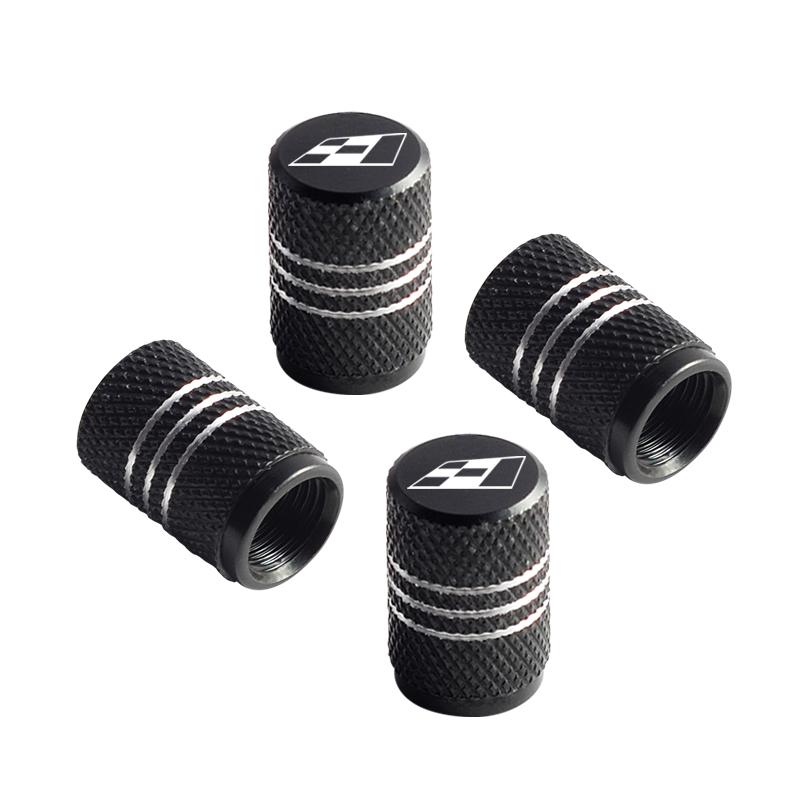 Racing Flag Emblem Badge Car Wheel Tire Valve Caps Tyre Stem Covers For Seat 300 Race Flag FR Ibiza Leon Ateca Cupra Accessorieslsj098