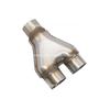 Car 409 Stainless Steel Exhaust Pipe Modified Y-type Three-way H-X Four-way Connection Pipe 51 57 63 76MM