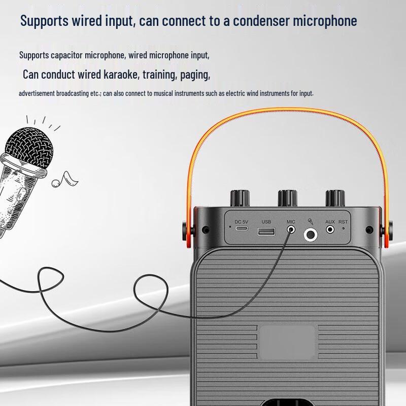 W-King T15S Portable Bluetooth Speaker CN plug (adapter included) (CN version)