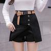 Модные шорты трапециевидной формы для женщин, летние юбки с высокой талией, женские тонкие уличные юбки, брюки
